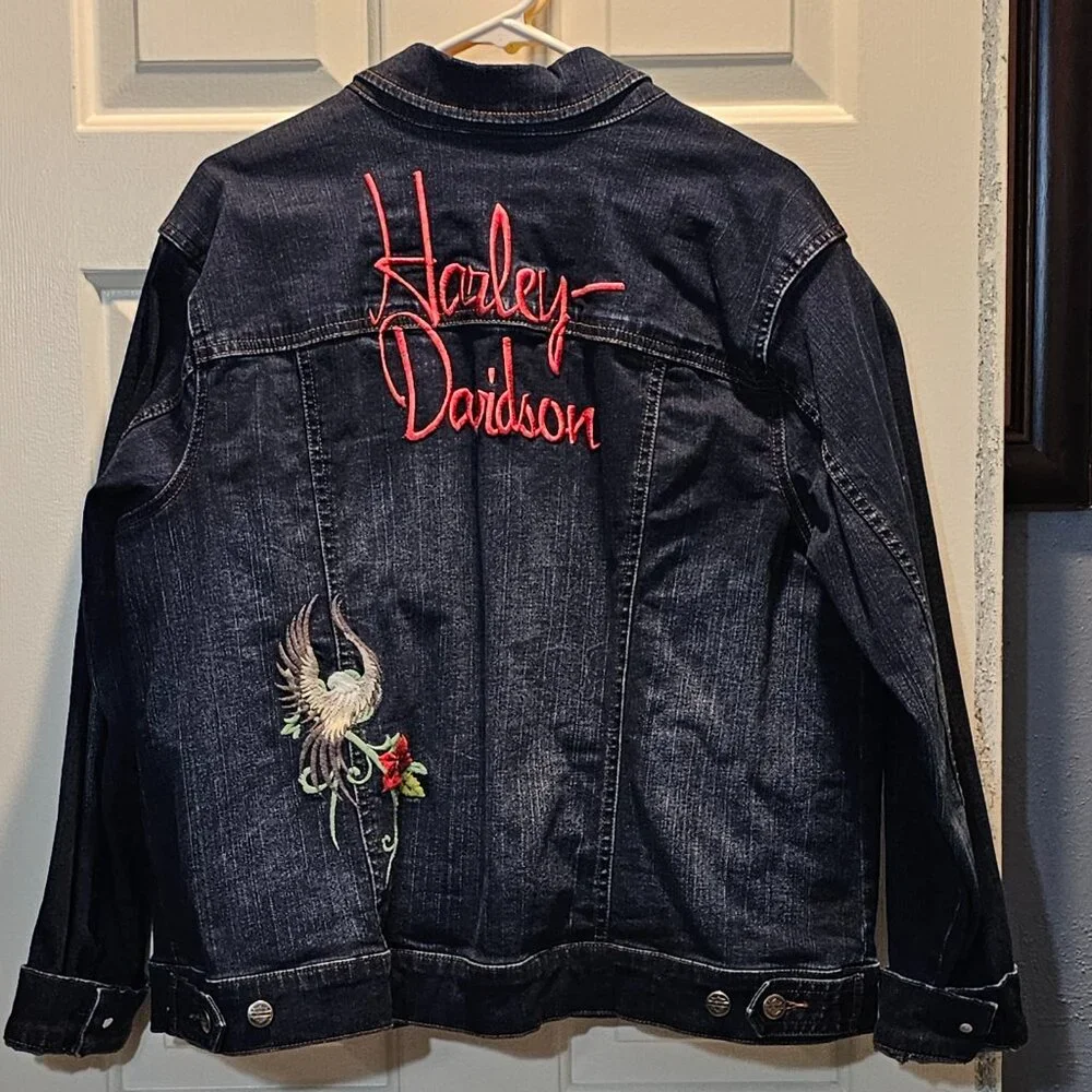 Harley-Davidson Embroidered Jean Jacket 2W - Picture 7 of 7